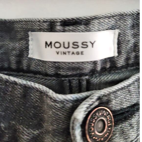 Moussy Vintage Cadet HOWA Skinny Ankle Jeans Black Grey - Picture 5 of 9